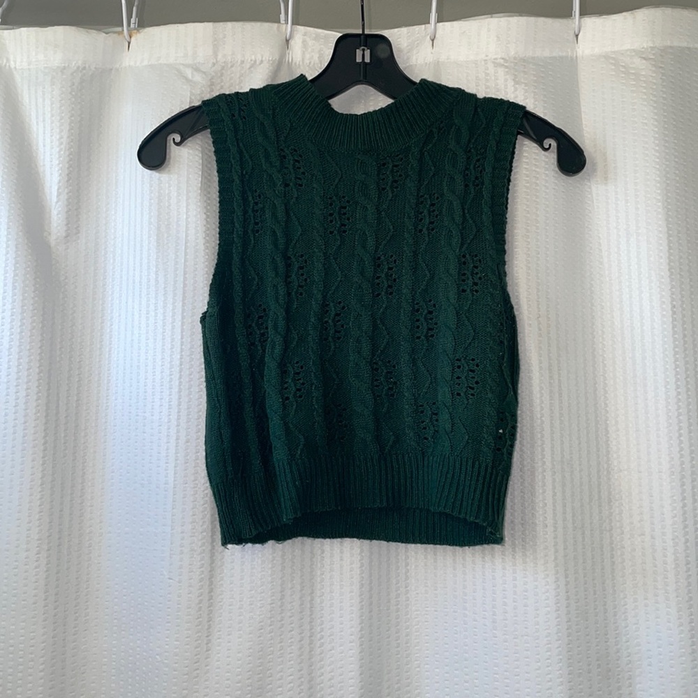 Green Sweater Vest Size: S